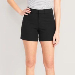 NWT | Old Navy Women's Black High-Waisted Pixie Trouser Shorts | US 6